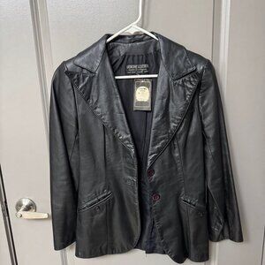 Genuine, Vintage Leather - Jacket Size S